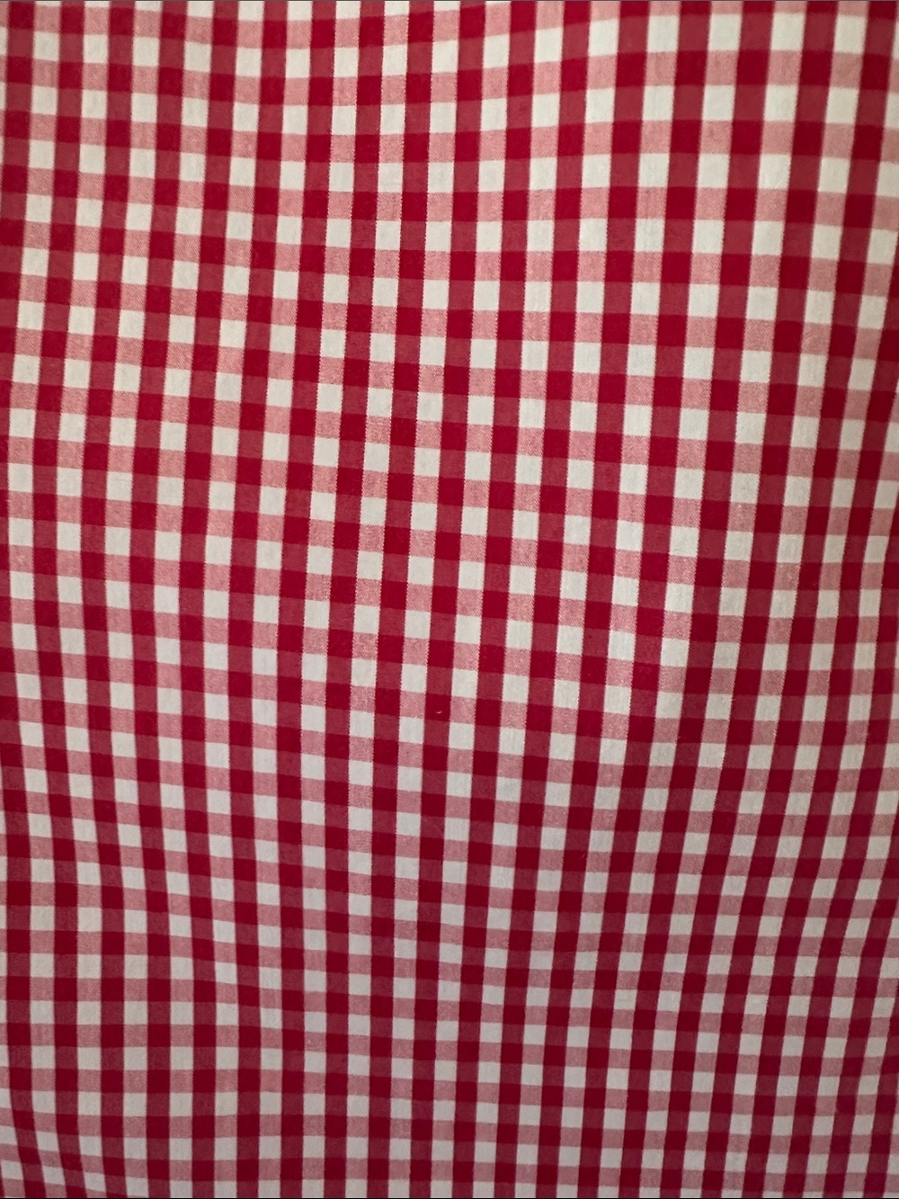 The Shirt by Rochelle Behrens Icon Shirt Long Sleeve Red Check Gingham Sz Large - Picture 7 of 8